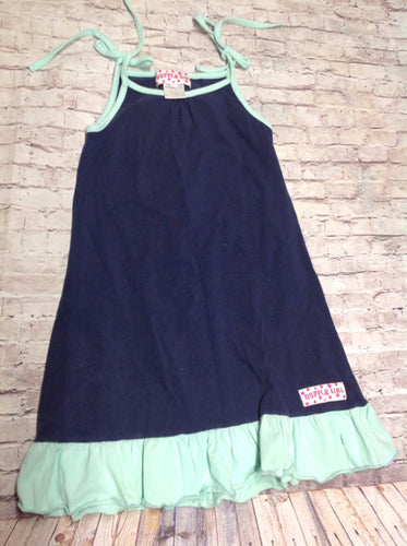 RUFFLE GIRL Blue Dress