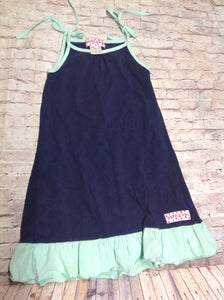 RUFFLE GIRL Blue Dress
