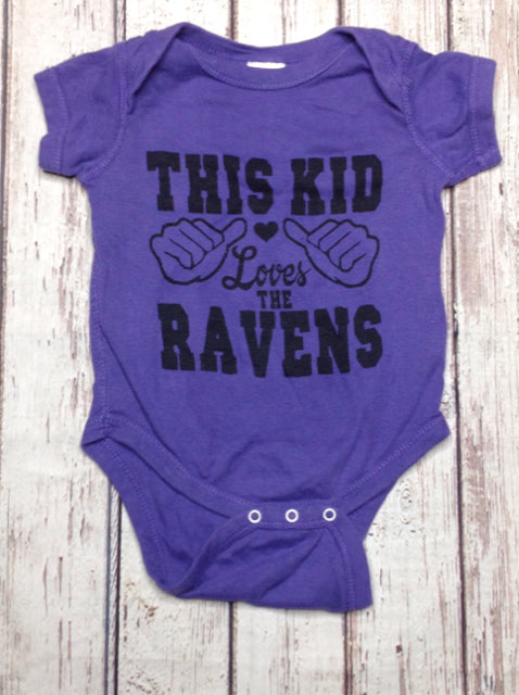 RabbitSkins Purple & Black Top