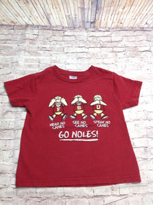 RabbitSkins Red Print FSU Top