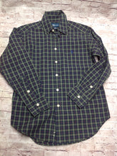 Ralph Lauren Green Print Checkered Top