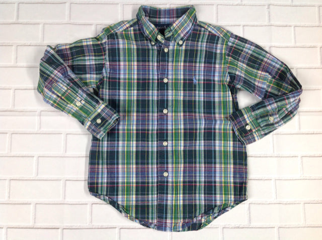 Ralph Lauren Green Print Top