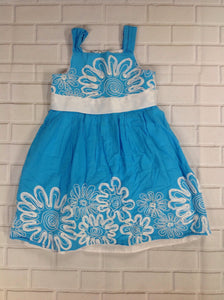 Rare Editions Blue & White Dress