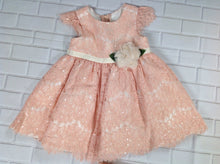Rare Editions PEACH PRINT Dress