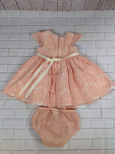 Rare Editions PEACH PRINT Dress