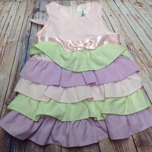 Rare Editions Pink & Green Dress