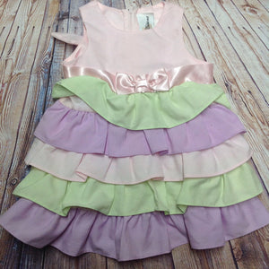 Rare Editions Pink & Green Dress