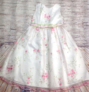 Rare Editions White & Pink Dress