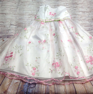 Rare Editions White & Pink Dress
