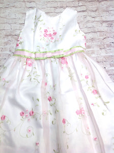 Rare Editions White & Pink Dress