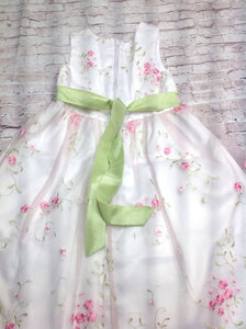 Rare Editions White & Pink Dress