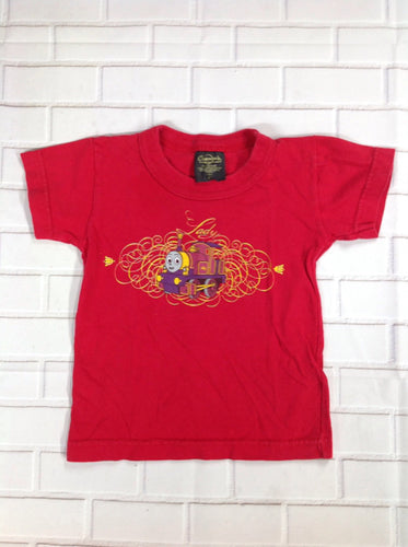 Red Print Thomas the Train Top