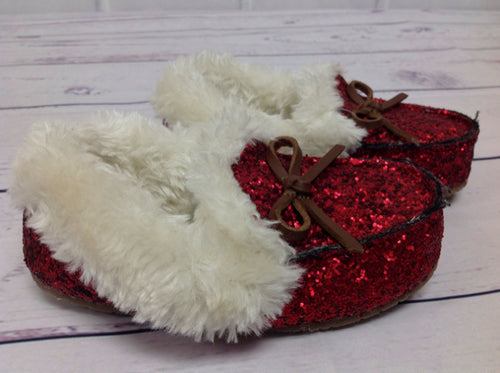 Red Sparkles Slippers