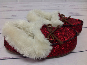 Red Sparkles Slippers