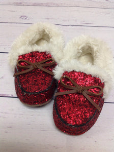 Red Sparkles Slippers