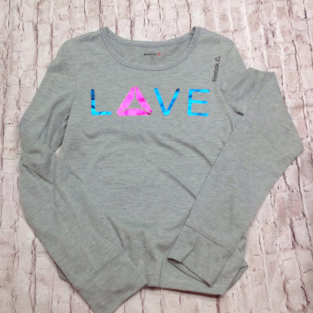 Reebok GRAY PRINT Top