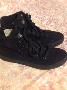 Revolution Dance wear Black High Top Sneakers Size 6