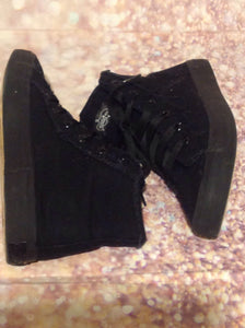 Revolution Dance wear Black High Top Sneakers Size 6