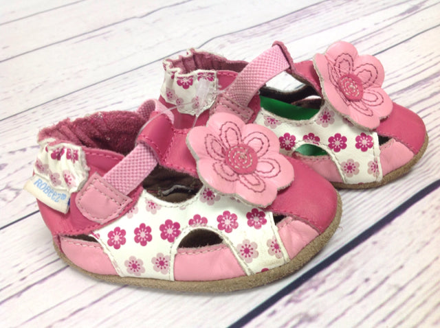 Robeez Pink & White Shoes