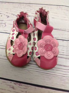Robeez Pink & White Shoes