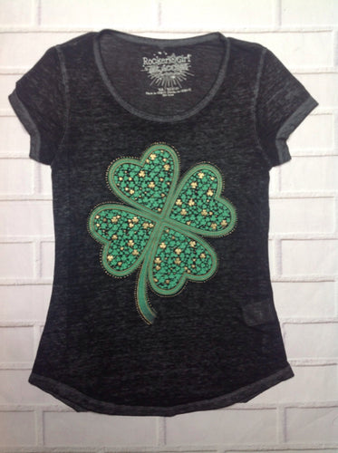 Rocker Girl Black & Green Top