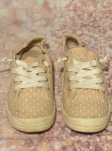 Roxy Beige & Pink Sneakers Size 5