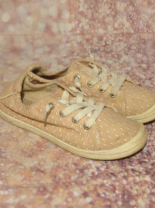 Roxy Beige & Pink Sneakers Size 5