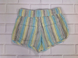 Roxy Girl Blue & Beige Stripe Shorts