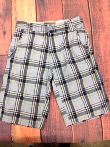 Ruff Hewn Blue Print Plaid Shorts