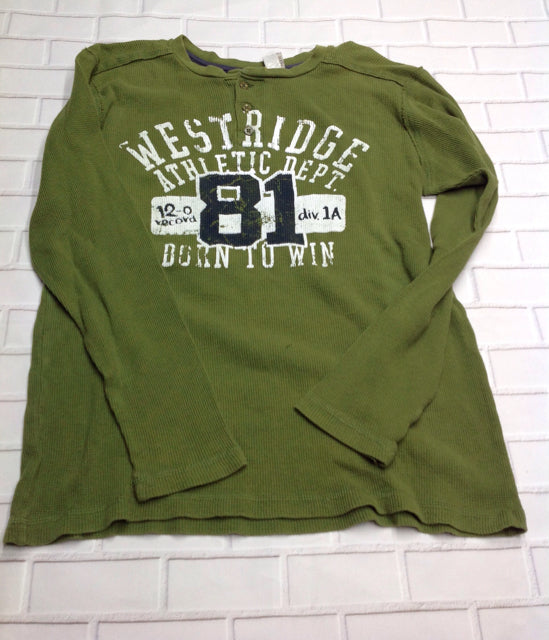 Ruff Hewn Green & White Top