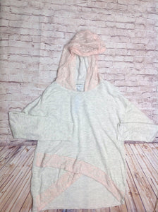 SIDE OF FRIES Cream & Pink Top