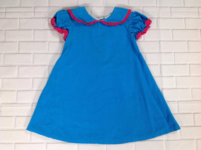 SMOCKaDOT Kids Light Blue & Pink Dress