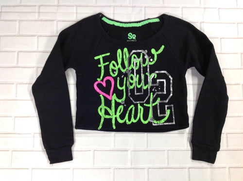 SO.. Black Print Top