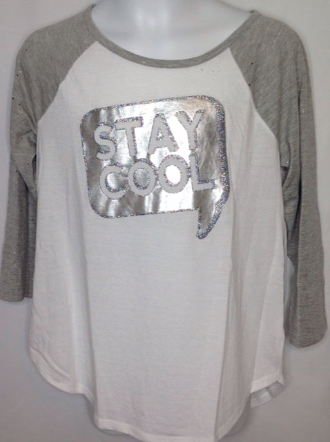 SO.. GRAY & WHITE Top