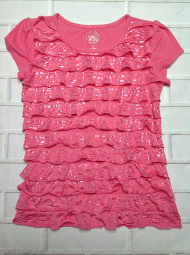 SO.. HOT PINK & SILVER Top
