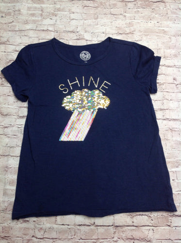 SO.. Navy Print Top