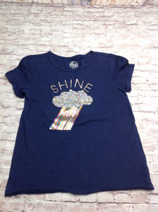 SO.. Navy Print Top