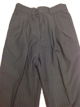 STANLEY BLACKER Black Pinstripe Pants