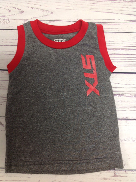 STX GRAY & RED Top