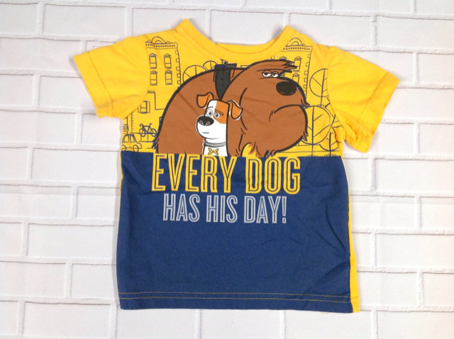Secret Life of Pets Yellow Print Top