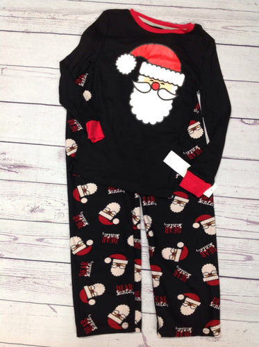 Secret Santa Black & Red Santa Sleepwear
