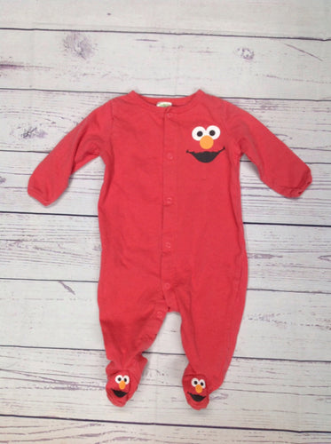 Sesame Street Red Print One Piece