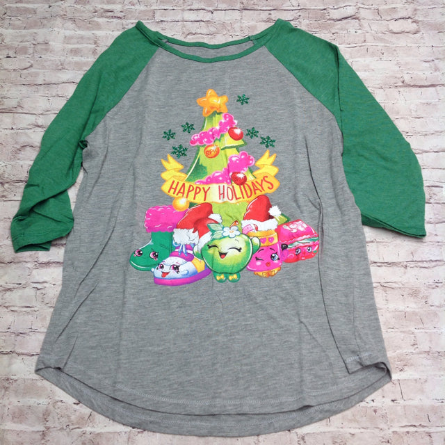 Shopkins Green & Gray Top