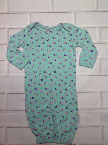 Simple Joy Baby Blue Print Gown