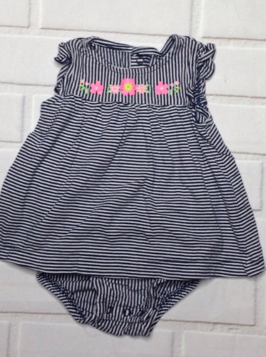 Simple Joy Blue & White Dress