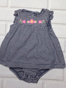 Simple Joy Blue & White Dress