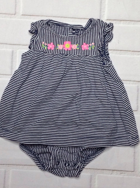 Simple Joy Blue & White Dress