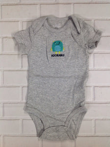 Simple Joy GRAY PRINT Onesie