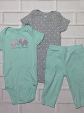Simple Joy LIGHT GREEN & GRAY 3 PC Outfit
