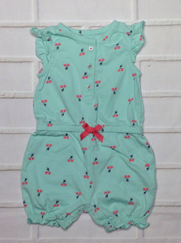 Simple Joy Light Green & Red One Piece